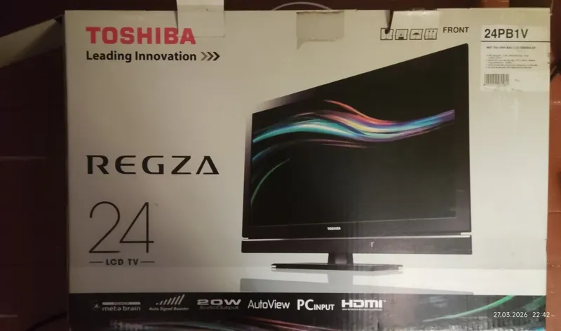 Продаётся нерабочий ТВ LCD Toshiba Regza 24''