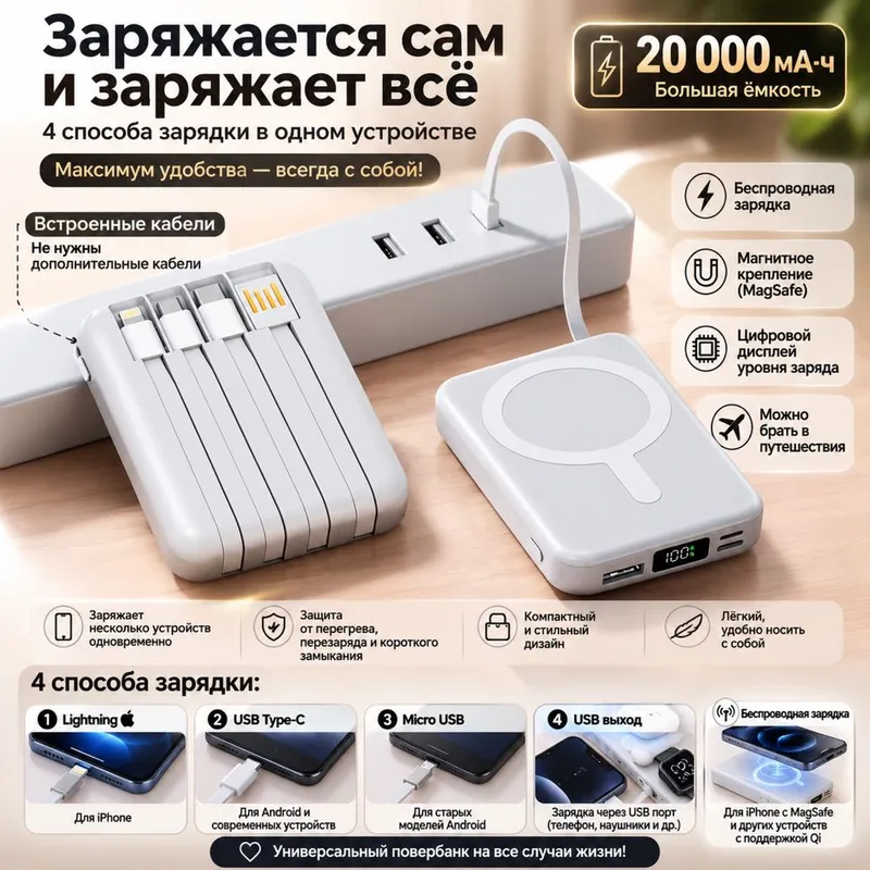 Повербанк на 20.000 mAh Повербанк на 20.000 mAh