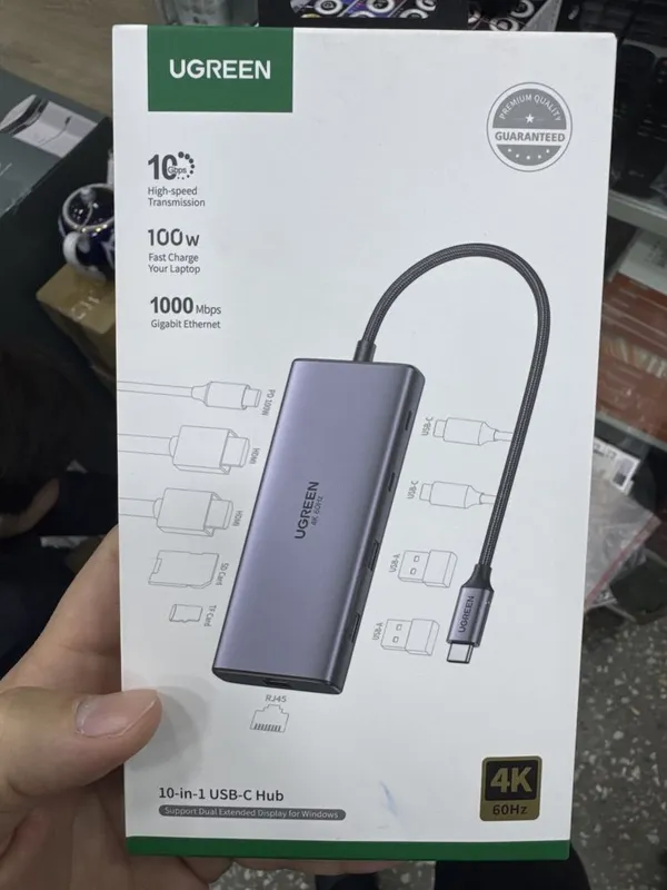 Док-станция Ugreen CM639 10in 1 — фото 4