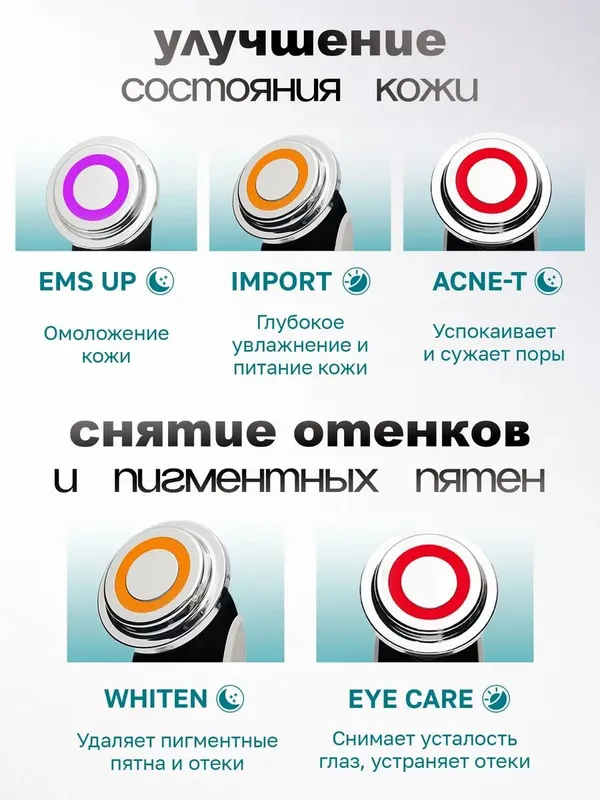 Микротоковый массажер для лица RF лифтинг 5 Микротоковый массажер для лица RF лифтинг 5