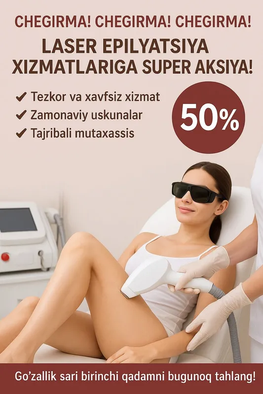 Laser epilyatsiya tuklarsan og'riqsiz va oson xolos buling — фото 2