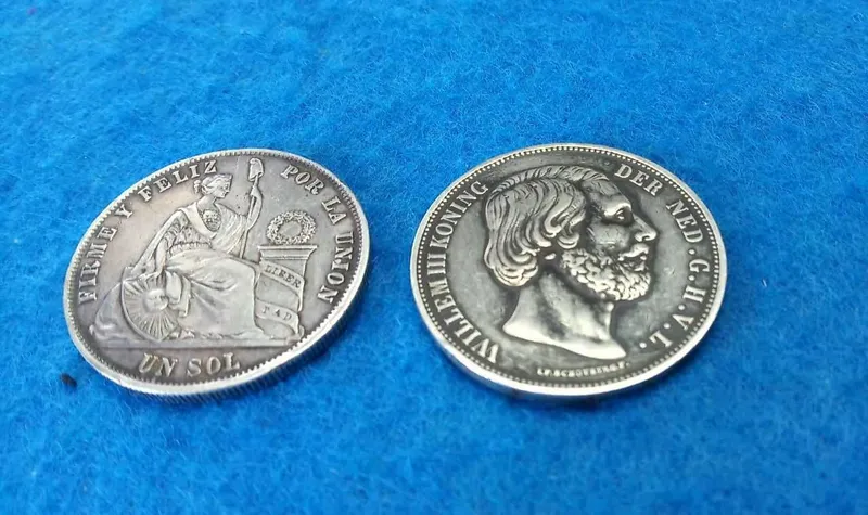 монета серебро 1871года — фото 5