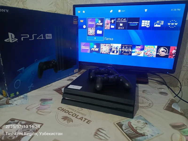 Ps4 PRO 1TB 4K UHD прошитый+35 игры