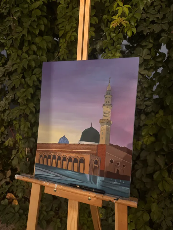 Al-Masjid an-Nabavi tasvrlangan mualliflik kartina 5 Al-Masjid an-Nabavi tasvrlangan mualliflik kartina 5