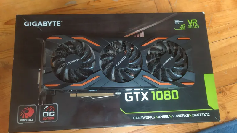 Игровая видеокарта Gigabyte GTX 1080 8GB (Отличное состояние, коробка) 3