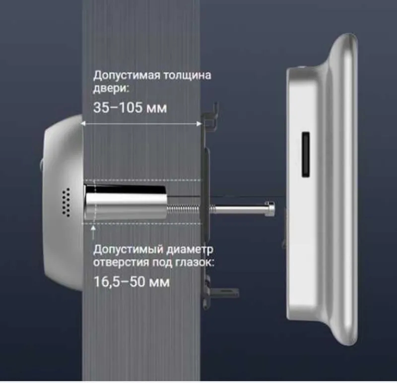 Ezviz video glazok 2k 1yil kafolat — фото 1