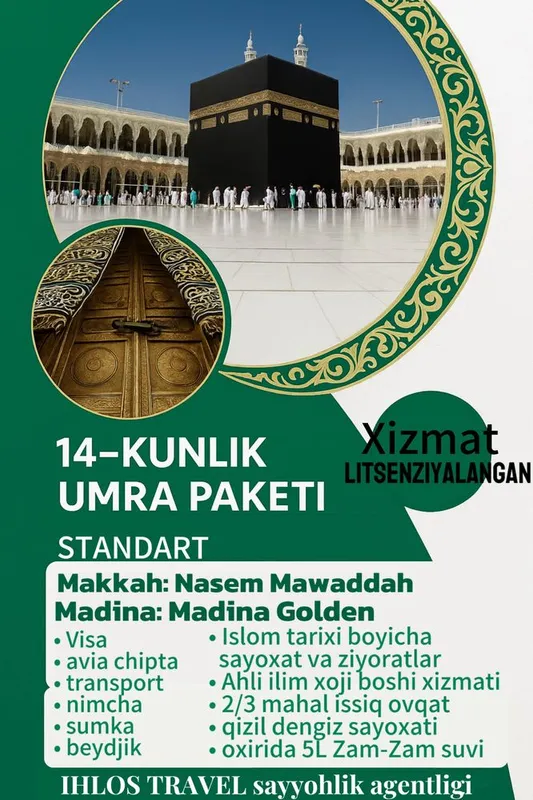 Умра зийорати-2025 Umra ziyotati-2025
