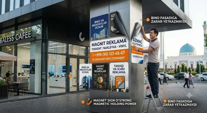 Magnit Reklama | Магнит Наклейка Логотип | Magnit logo | магнит стикер 1