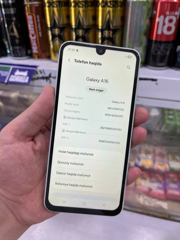 Samsung galaxy A16 128 GB srochna sotladi aybi yoq — фото 2 Samsung galaxy A16 128 GB srochna sotladi aybi yoq — фото 2