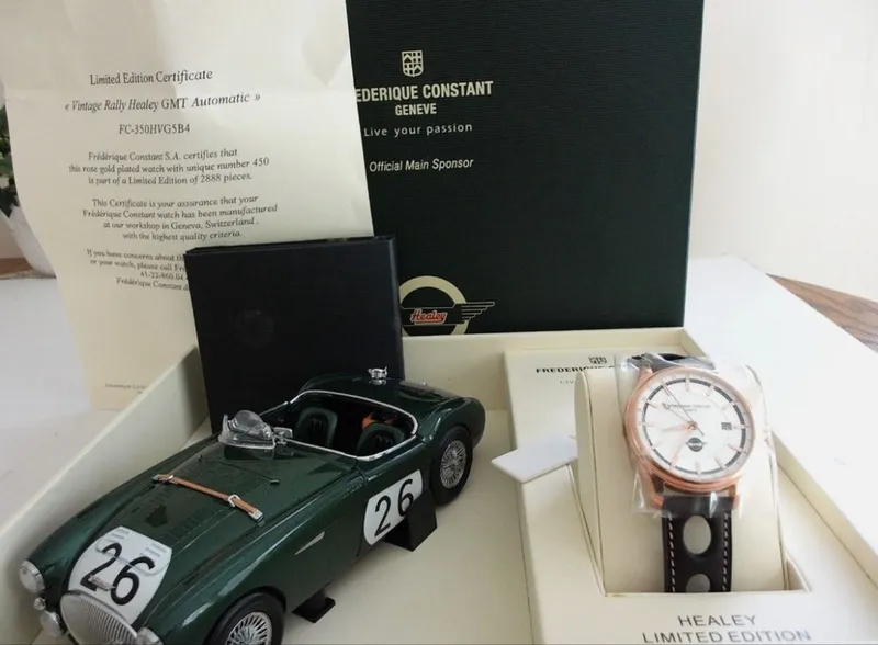 Швейцарские часы FREDERIQUE CONSTANT Vintage Rally Healey GMT — фото 7