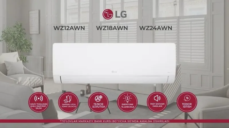 Кондиционер LG WZ12AWN Inverter Pro 12 New 2026 — фото 1