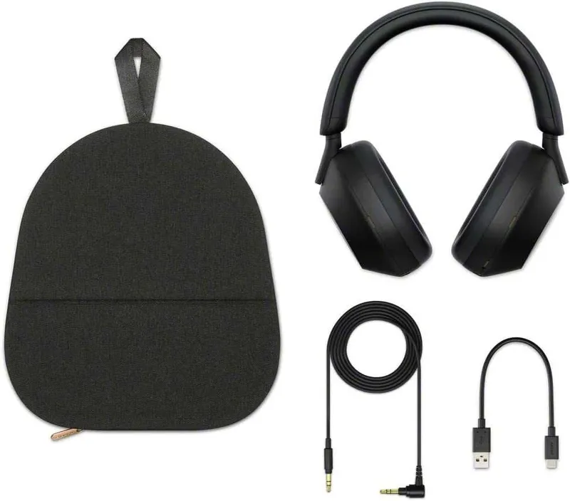 Беспроводные наушники Sony WH-1000XM5, ANC шумоподавления — фото 1