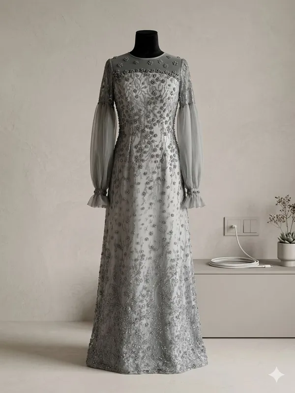 organza oqshom libosi