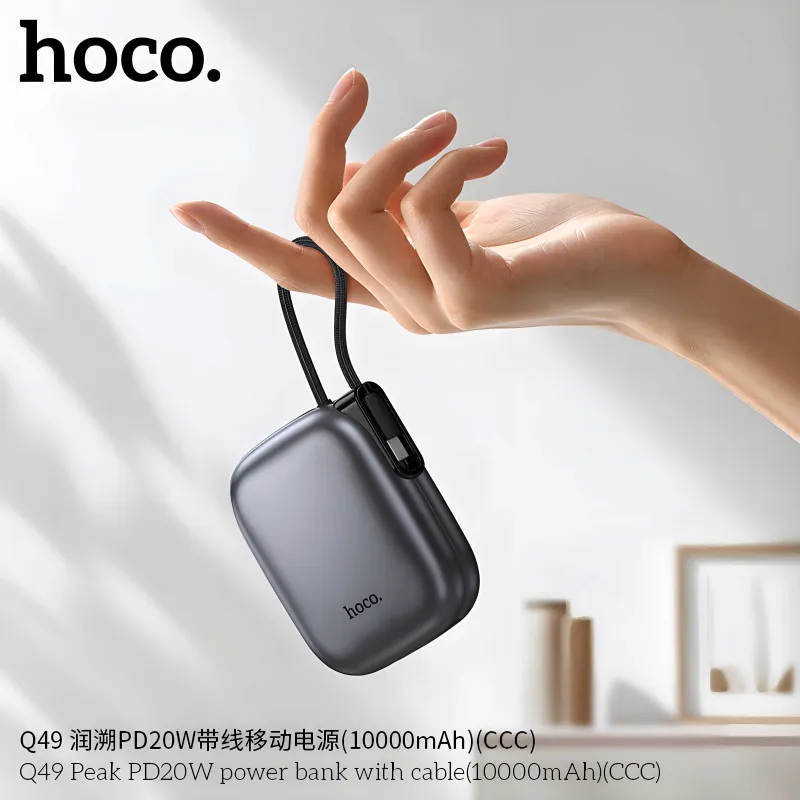 Hoco Q49 QC3.0 22.5W+PD20W Power Bank CCC 10000mAh for iPhone 16 17