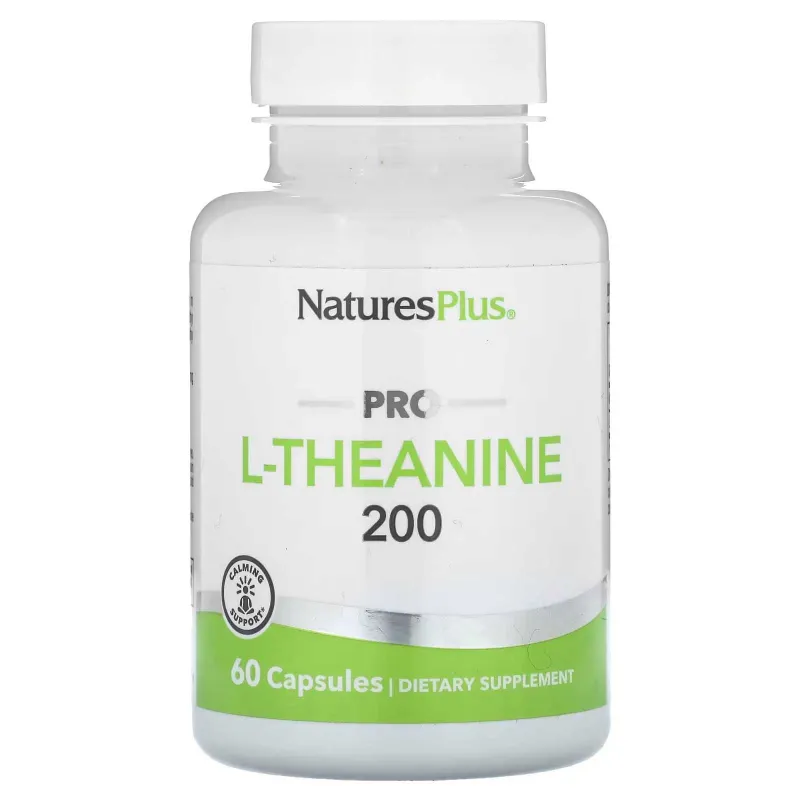 Теанин 200мг NaturesPlus, Pro L-Theanine 200 Америка