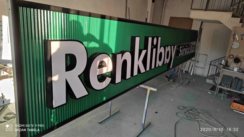 Объемные буквы, рекламная вывеска, сварка, баннер