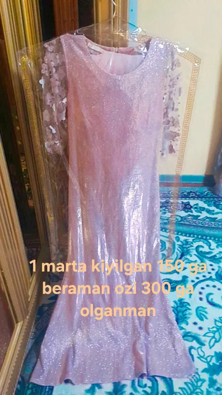 Kiyim holati yangi 1 marta kiyilgan 150 ming Kiyim holati yangi 1 marta kiyilgan 150 ming