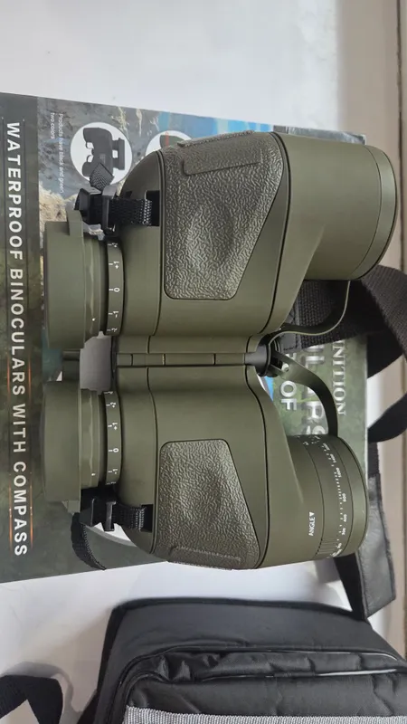 Профессиональный бинокль 10x50 с компасом и дальномером (Waterproof) — фото 1