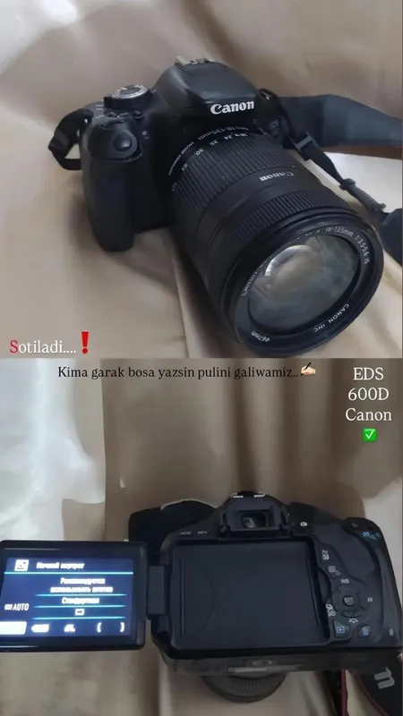 Canon EOS 600D, 18-135 mm obyektiv srochna sotilyapti — фото 2