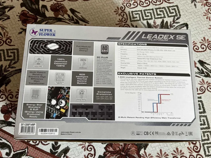 Блок питания Super Flower Leadex SE Platinum 1200w Цвет черный 2