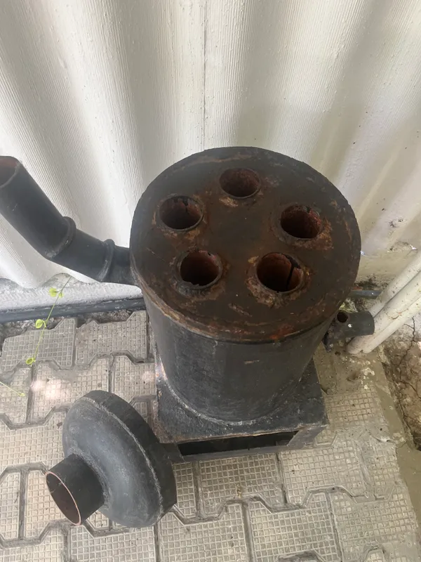 Газовый отопительный котел. самодельный 4