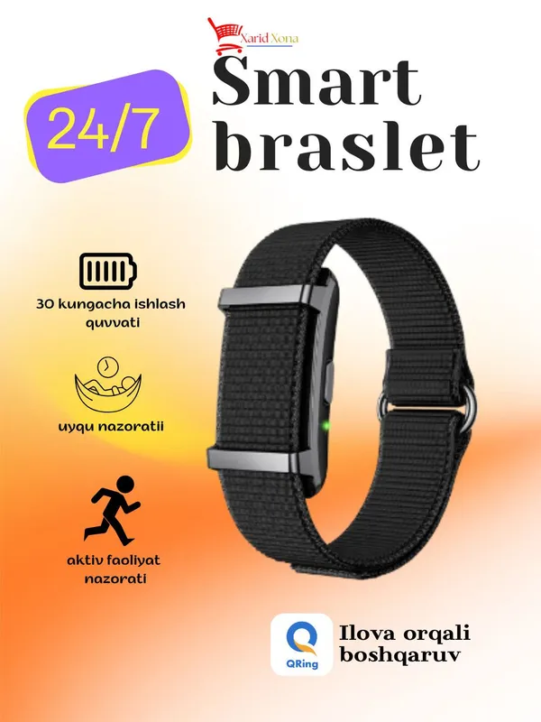 Smart fitnes bilakuzuk - erkaklar va ayollar uchun 2 Smart fitnes bilakuzuk - erkaklar va ayollar uchun 2