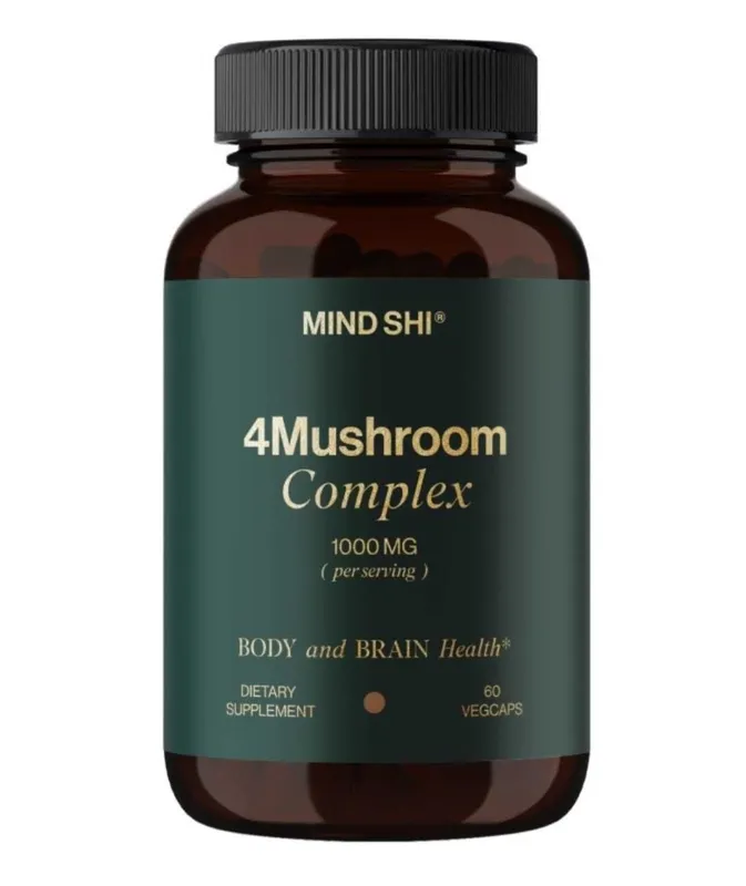 MIND SHI Shiitake Mushroom Reishi Cordyceps 4 Mushroom complex Chaga