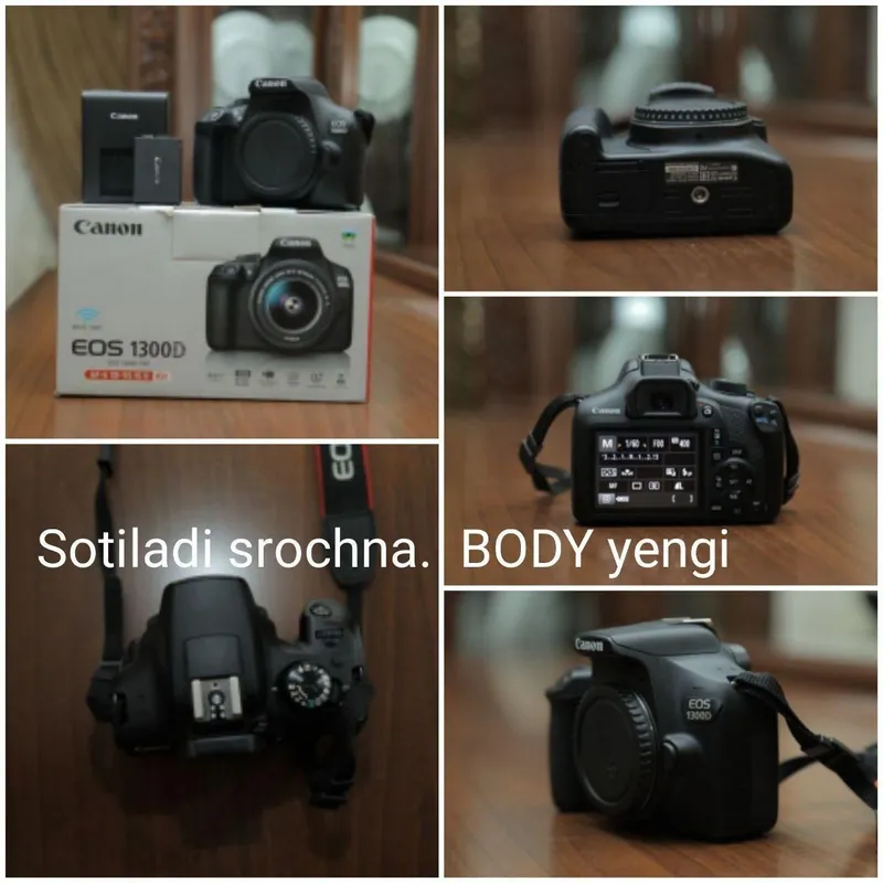 Canon 1300D sotialdi holati yengi ishlatilmagan