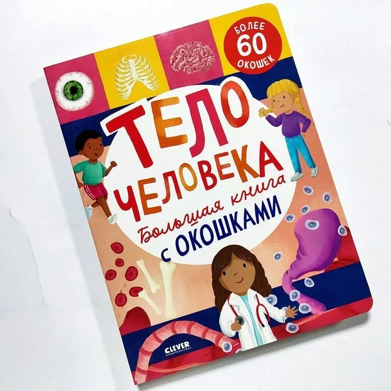 Тело человека Большая книга с окошками — фото 1