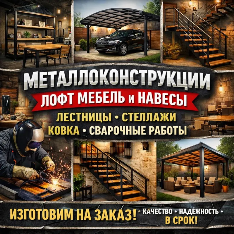 Металлоконструкции на заказ. Лофт мебель. Торговое оборудование 1 Металлоконструкции на заказ. Лофт мебель. Торговое оборудование 1