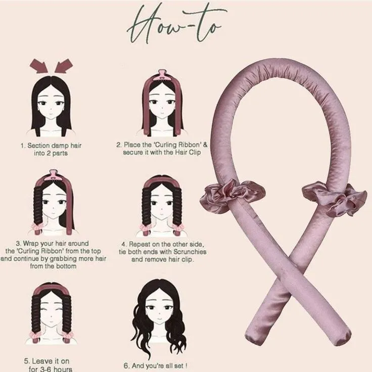 Heatless Curling Rod Headband — фото 2