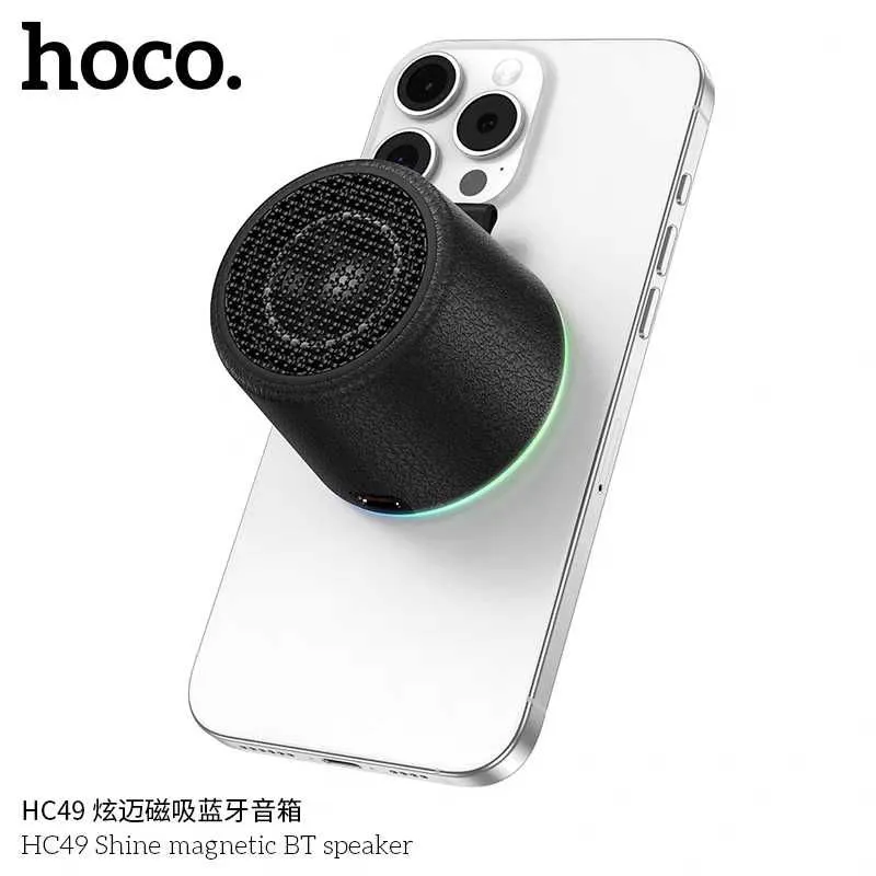 Hoco HC49 Magnetic Mini BT колонка 8W с RGB подсветкой для iPhone 17 — фото 3