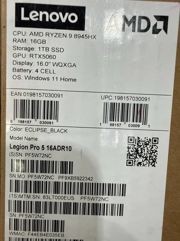 Lenovo Legion pro 5 — фото 1