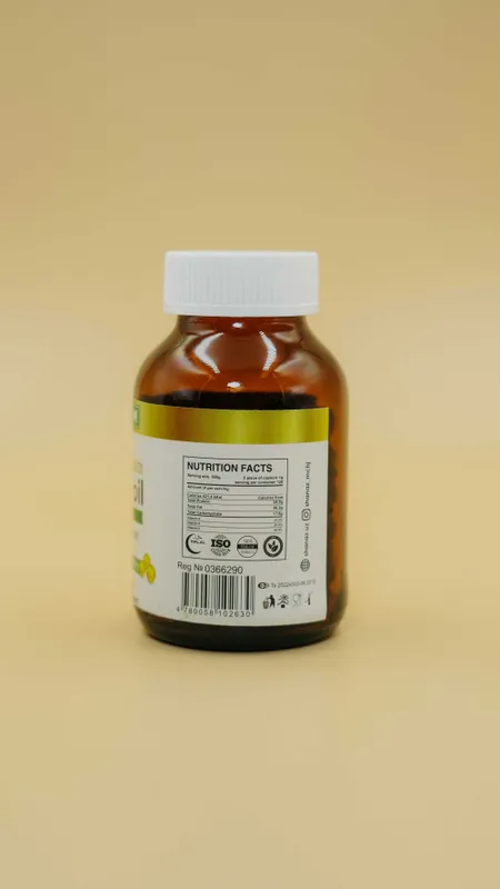 Black seed oil capsules 500мг № 120 в стеклянной банке — фото 1