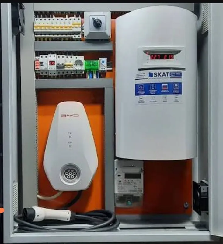 Установка BYD зарядки