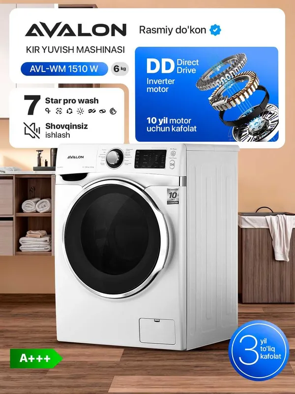 Стиральная машина AVALON-WM 1510 - (6 kg) 3 Стиральная машина AVALON-WM 1510 - (6 kg) 3