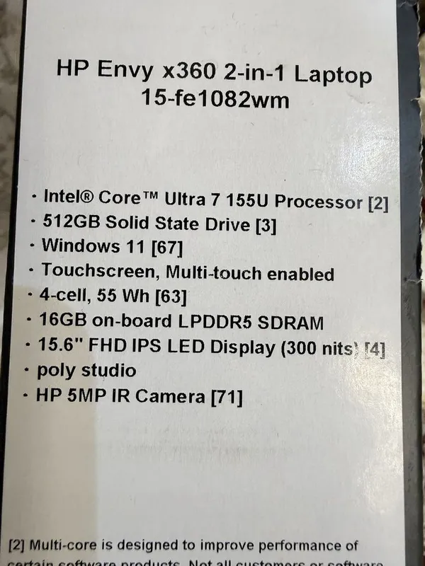 Hp envy x360 ultra 7