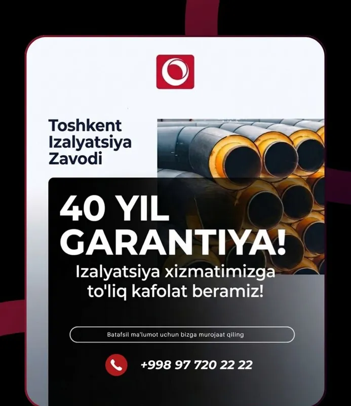 Ishlab chiqaruvchidan metall quvurlarni PPU, PE va ruxlangan qoplamada izolyatsiyalash xizmatlari 3 Ishlab chiqaruvchidan metall quvurlarni PPU, PE va ruxlangan qoplamada izolyatsiyalash xizmatlari 3