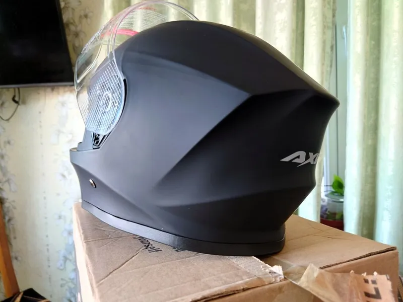 Шлем AXK HELMET черный матовый новый — фото 4