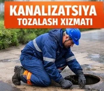 Прочистка канализация, Kanalizatsiya xizmati24/7