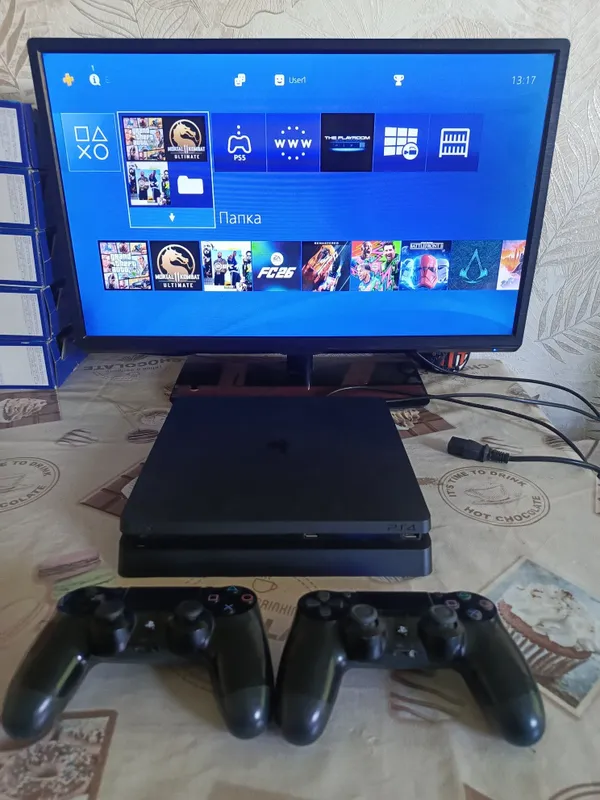 Ps4 slim 1TB с играми+гарантия Ps4 slim 1TB с играми+гарантия