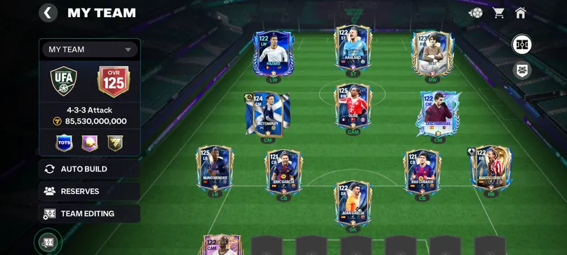 Продаю аккаунт FC Mobile 125 OVR 2,5 миллиарда coin 4 Продаю аккаунт FC Mobile 125 OVR 2,5 миллиарда coin 4
