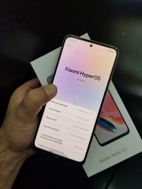 Redmi not 12 karopka 128g gold va qora — фото 2