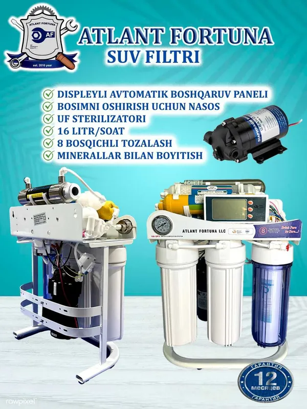Kichik suv filtr, uy uchun filtr, домашний фильтр, бытовой фильтр воды — фото 5