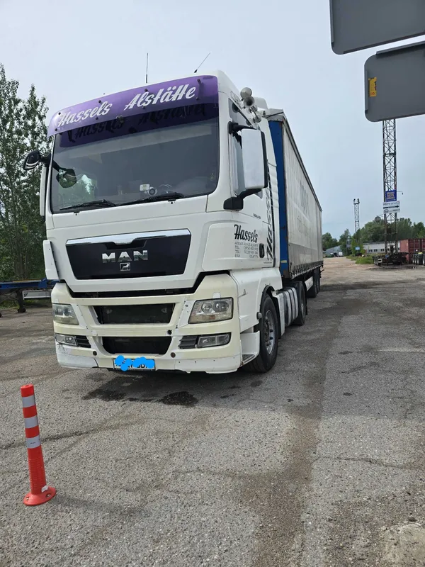 Ман тгх 440 евро 5 полуприцеп Кроне 2007 саф утка мост 2