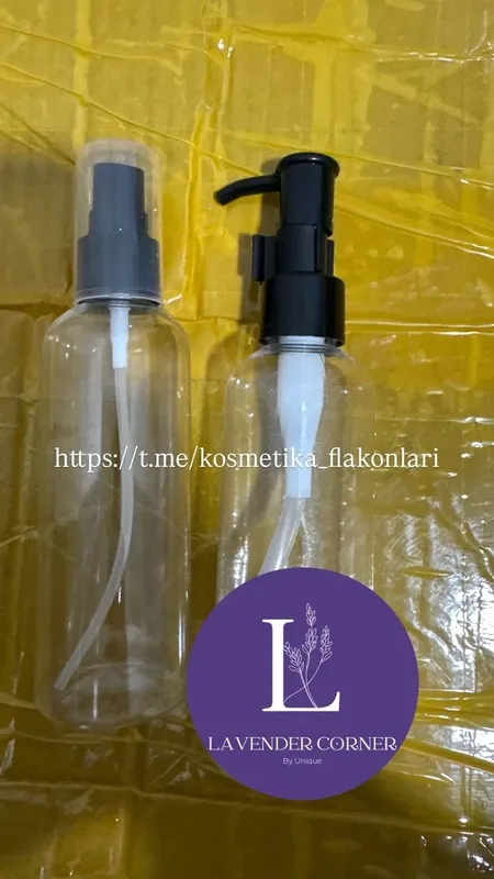 Kosmetika uchun boʻsh flakonlar 30,-50,-100,-200 ml Sprey, Dozator, — фото 1
