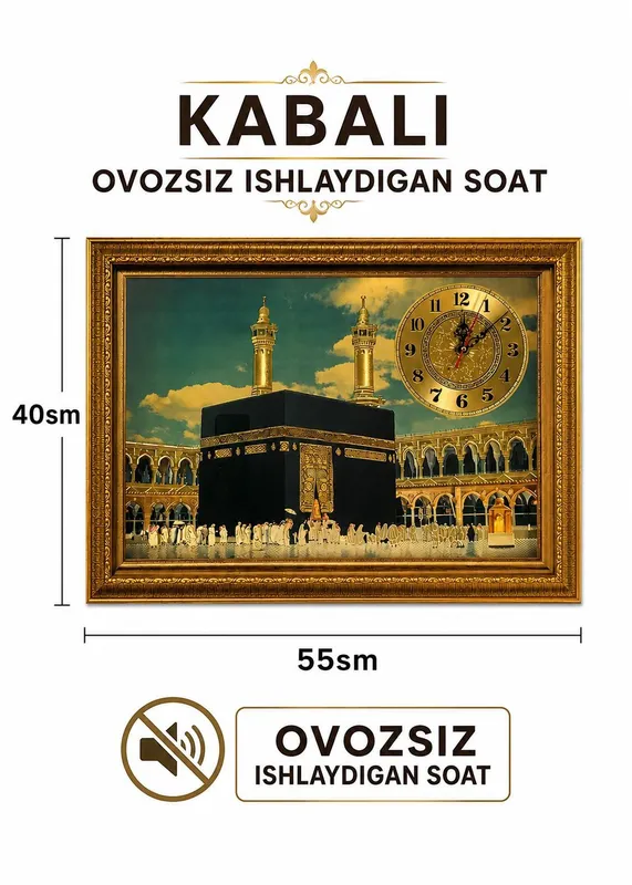 Kabali soat ovozsiz ishlaydi