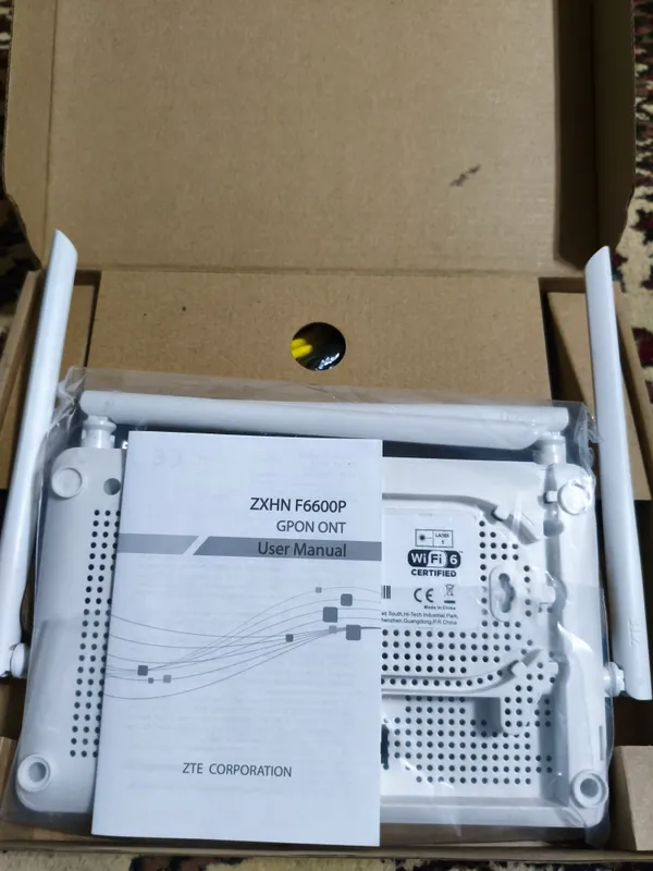 GPON-терминал ZTE ZXHN F6600P (Wi-Fi 5, VoIP, 4xGE — фото 1