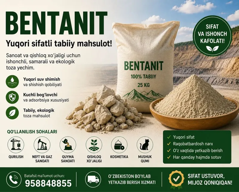 Bentonit va gil mahsulotlari 1