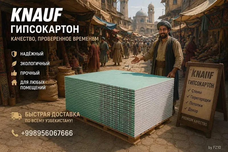 Knauf Гипсокартон (КНАУФ) строительно-отделочный материал